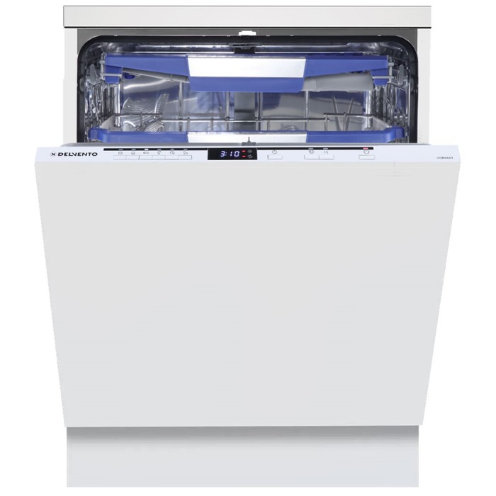 Посудомоечная машина DELVENTO VGB6601, встраиваемая, класс А++, 14 комплектов, белая посудомоечная машина midea mid60s150i встраиваемая класс а 14 комплектов 9 режимов