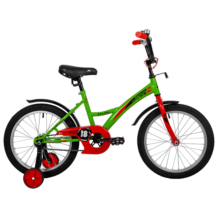

Велосипед 18" Novatrack STRIKE, цвет зелёный