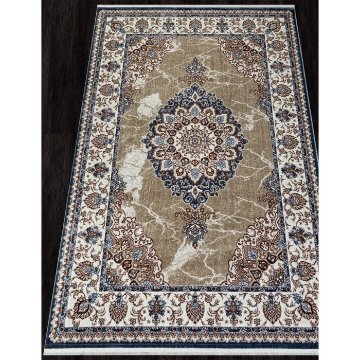 

Ковёр прямоугольный Asadu 00633a, размер 200x290 см, цвет d.blue fdy/beige fdy