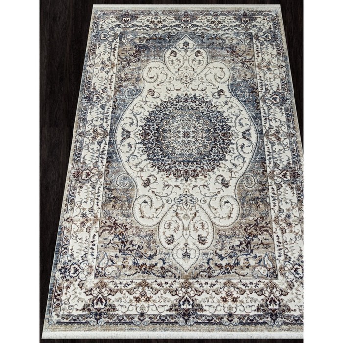 

Ковёр прямоугольный Asadu 00641d, размер 200x290 см, цвет d.blue fdy/beige fdy