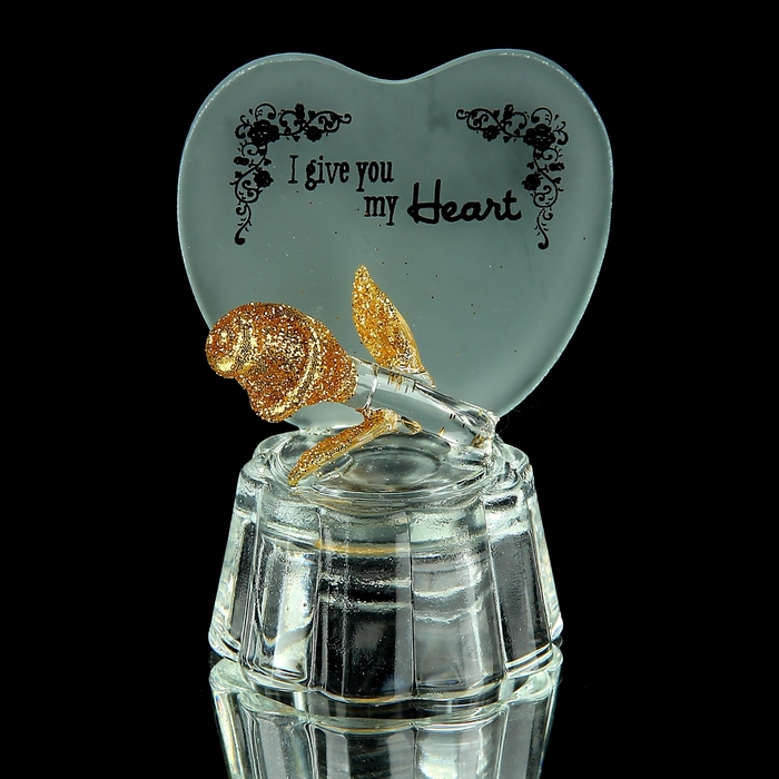 Сувенир световой "Розочка у сердца"