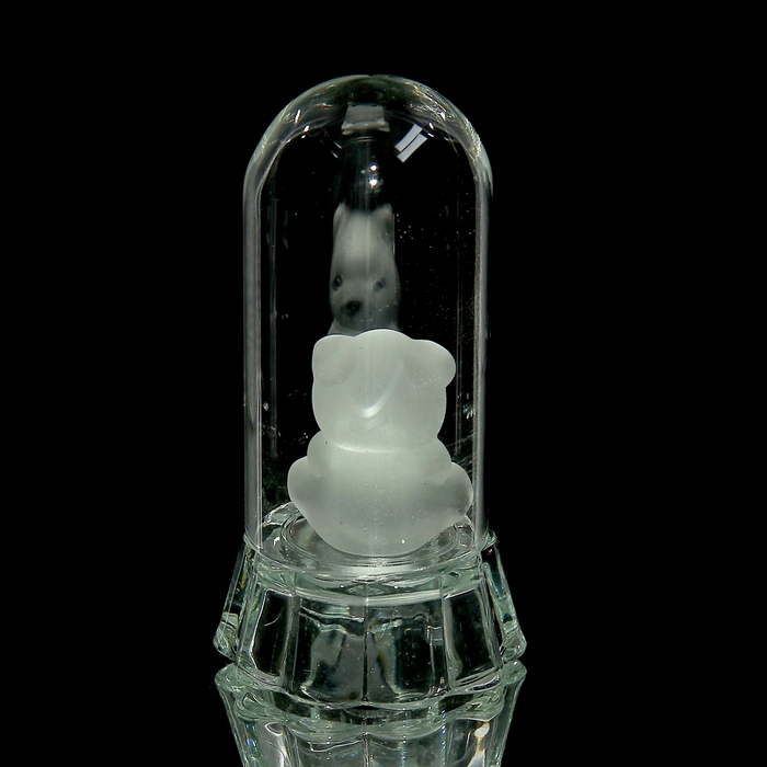 Сувенир световой "Мишка с сердцем в колбе" МИКС