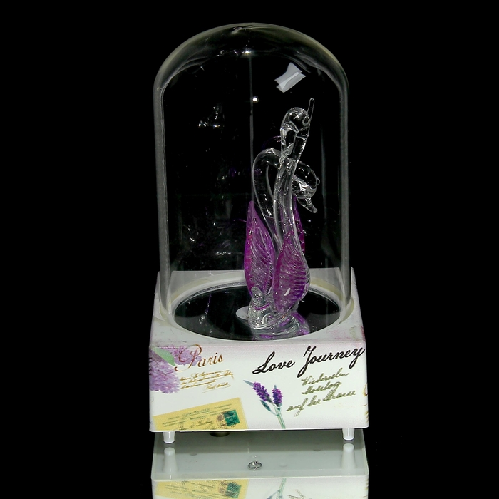 Сувенир музыкальный и световой колба "Лебедушки" МИКС