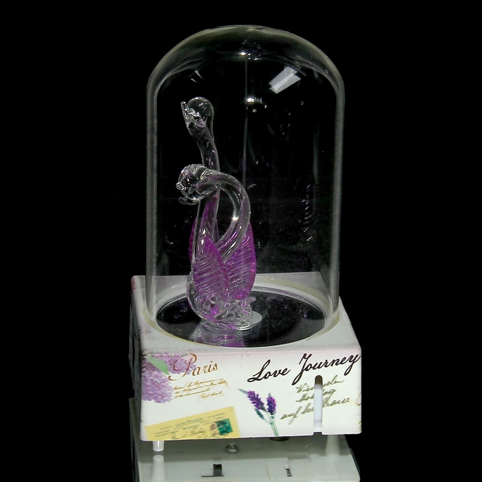 Сувенир музыкальный и световой колба "Лебедушки" МИКС