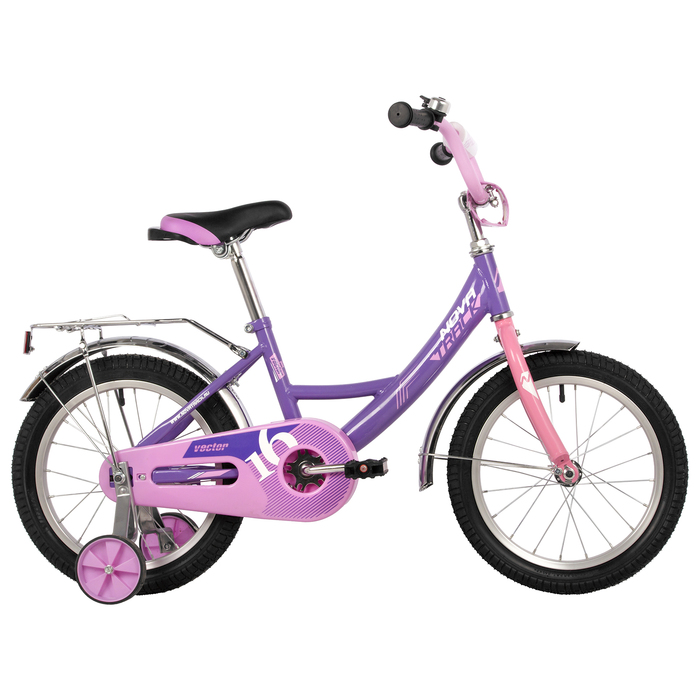 Велосипед 16 Novatrack VECTOR, цвет фиолетовый