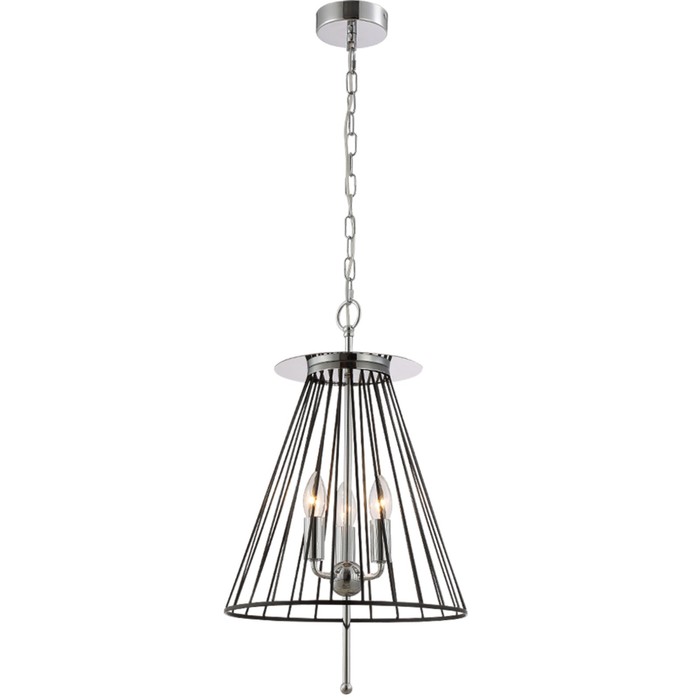

Светильник подвесной Crystal Lux, Modesto 0970/203, E14, 3х60 Вт, 57х35х35 см, цвет хром