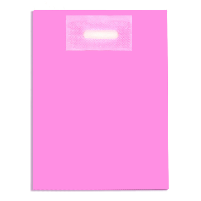 Пакет полиэтиленовый с вырубной усиленной ручкой, кислотно-розовый 30-40 50 мкм пакет полиэтиленовый с вырубной ручкой розовый 30 40 см 50 мкм