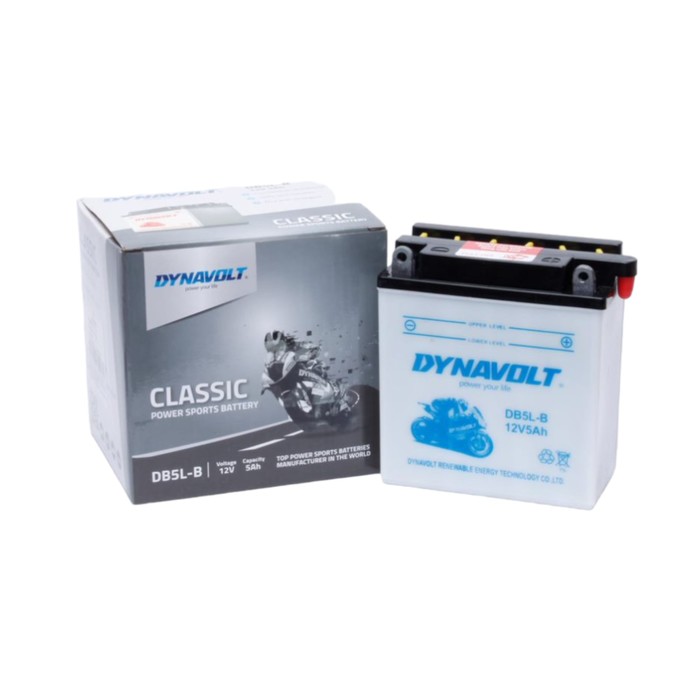 

Аккумулятор Dynavolt DB5L-B, 12V, DRY, обратная, 50 A, 120 х 60 х 130