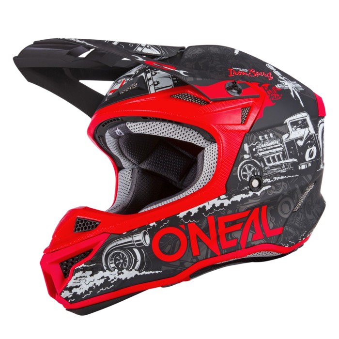 

Шлем кроссовый O'Neal 5Series HR V.22, ABS, матовый, черный/красный, L