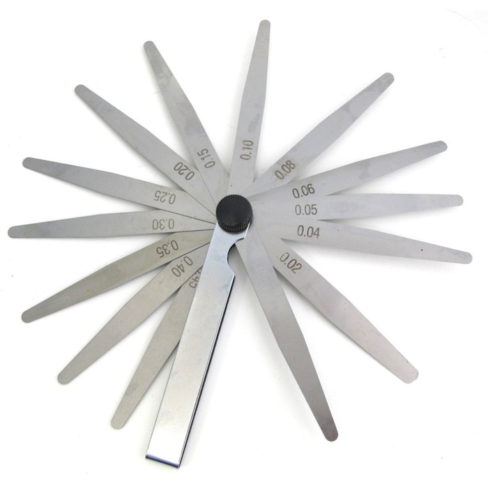 Набор измерительных щупов №3, 0.02-0.50 мм, 17 щупов, 100 мм комплект щупов peakmeter t3001