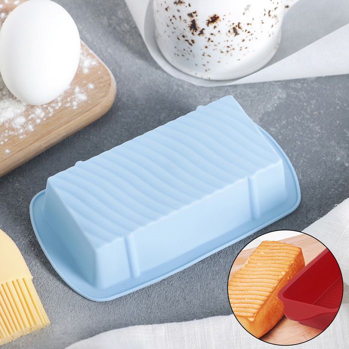 Форма для выпечки "Хлеб. Полосы" 14х8х3 см, цвета МИКС