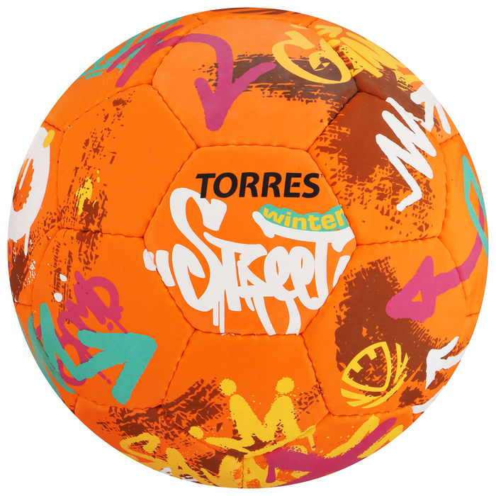 Мяч футбольный TORRES Winter Street F023285, резина, ручная сшивка, 32 панели, р. 5 цена и фото