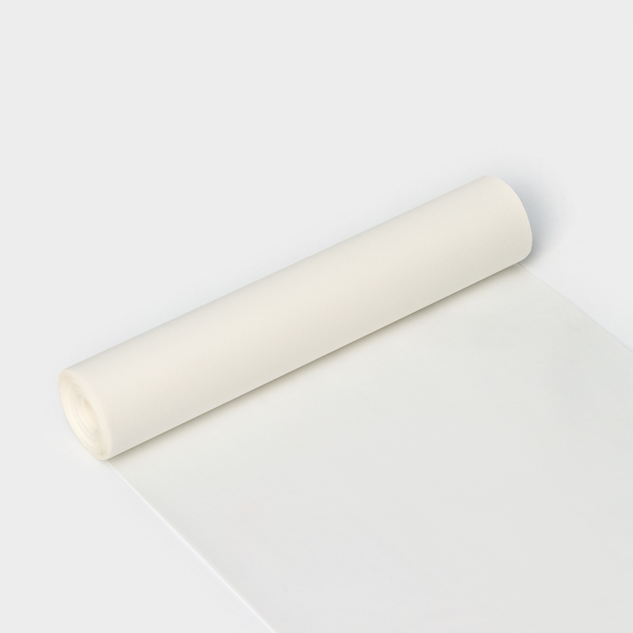 пергамент жиростойкий для выпечки 28 см х 5 м Пергамент силиконизированный Доляна, 28 см×50 м, белый, жиростойкий