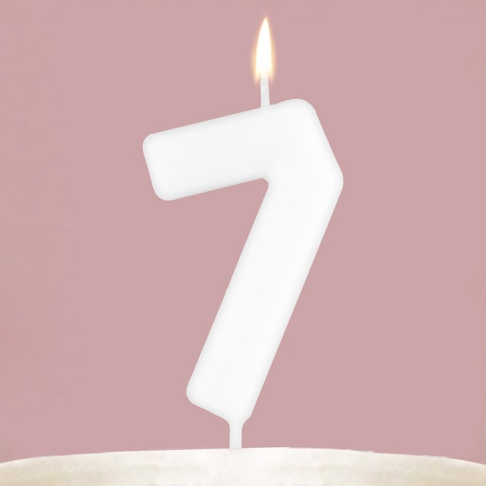 

Свеча для торта, цифра «7» , светится в темноте, 4 х 10 см.