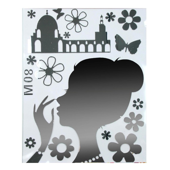 Наклейка интерьерная зеркальная "Принцесса"