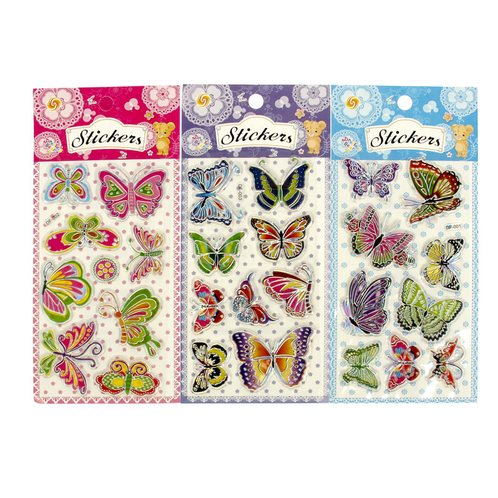 Наклейка "Бабочки" МИКС