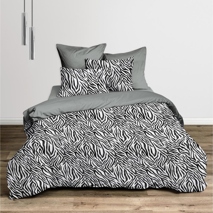 

Постельное бельё евро с простынёй на резинке, размер 180х200х25 см, 215х220 см, 50x70 см - 2 шт