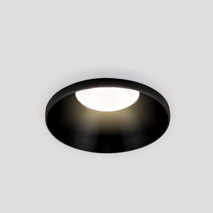 Светильник точечный светодиодный встраиваемый Elektrostandard, Nuta, 60х60х68 мм, 7Вт, LED, 560Лм, 4200К, цвет чёрный светильник strong 7вт led 4200к 473лм цвет чёрный
