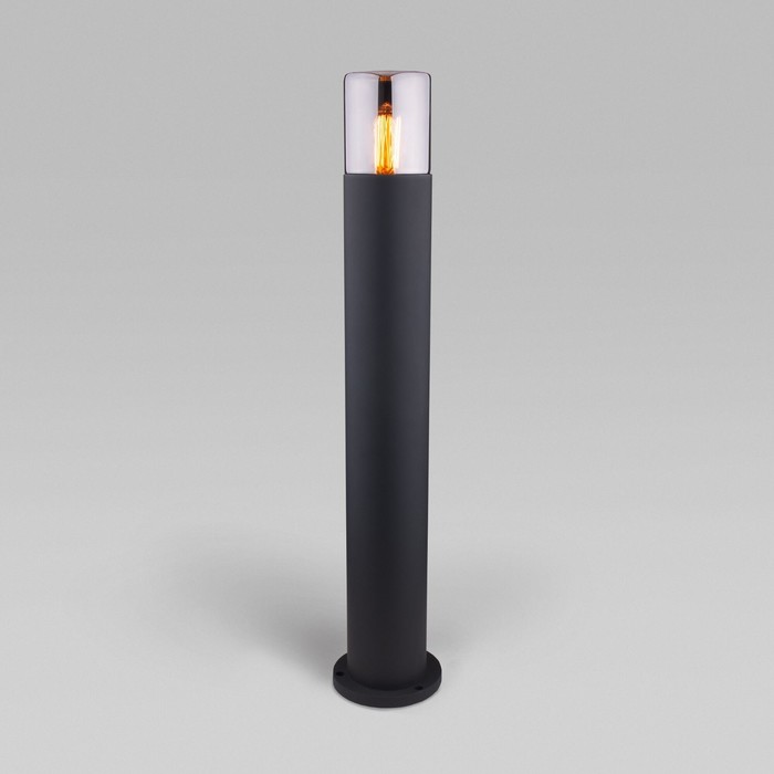 Светильник ландшафтный Elektrostandard, Roil, 155х155х800 мм, E27, цвет чёрный светильник настенный elektrostandard roil 35125 d чёрный дымчатый плафон