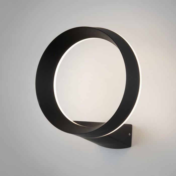 

Уличный светильник настенный, светодиодный Elektrostandard, Ring, 130х180х200 мм, 12Вт, LED, 550Лм, 4000К, цвет чёрный