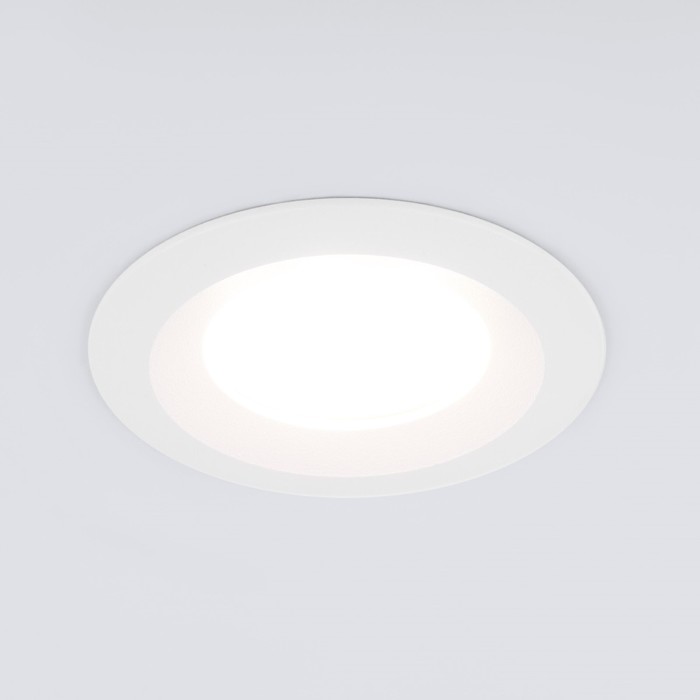 Светильник точечный встраиваемый Elektrostandard, Dial, 77х77х25 мм, GU10, цвет белый светильник точечный встраиваемый elektrostandard disc 72х72х41 мм gu10 цвет белый