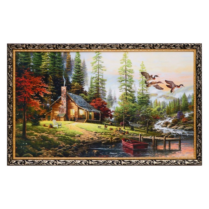 

Картина "Охотничий домик", 68x108см,