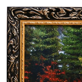 Картина "Охотничий домик", 68x108см, рама микс от Сима-ленд