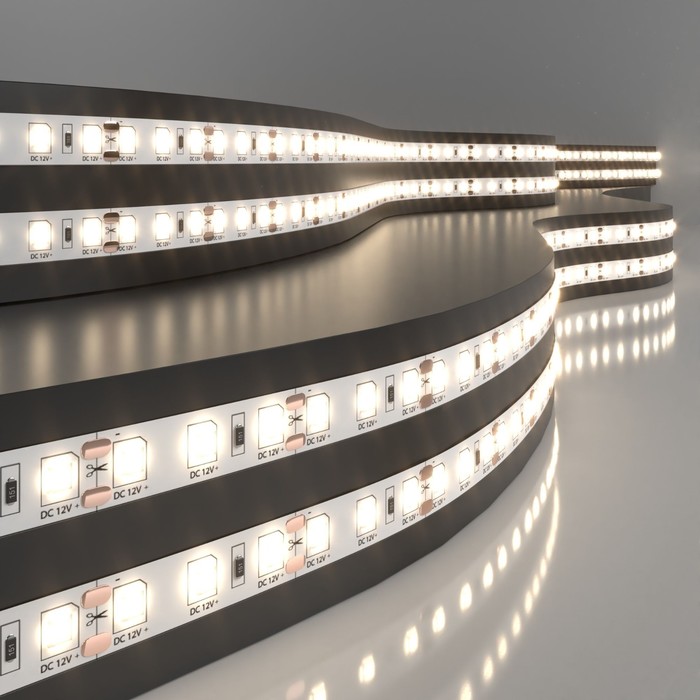 

Набор светодиодной ленты IP20, 12V 9,6W 120LED/м, 2835, свечение тёплое белое