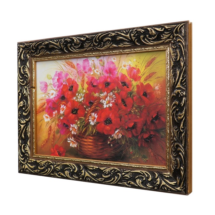 Картина "Букет полевых цветов" рама микс