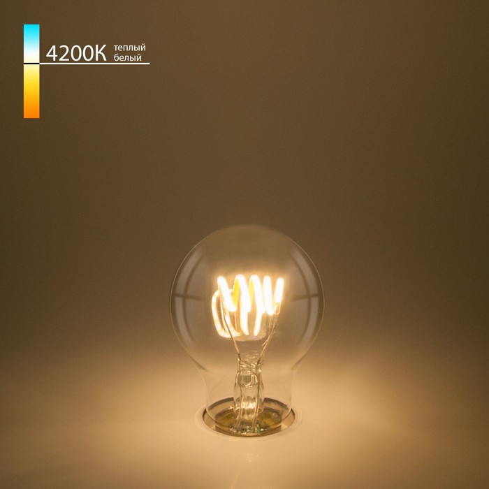 Филаментная светодиодная лампа Elektrostandard, Classic FD, 60х60х108 мм, 6Вт, E27, 480Лм, 4200К