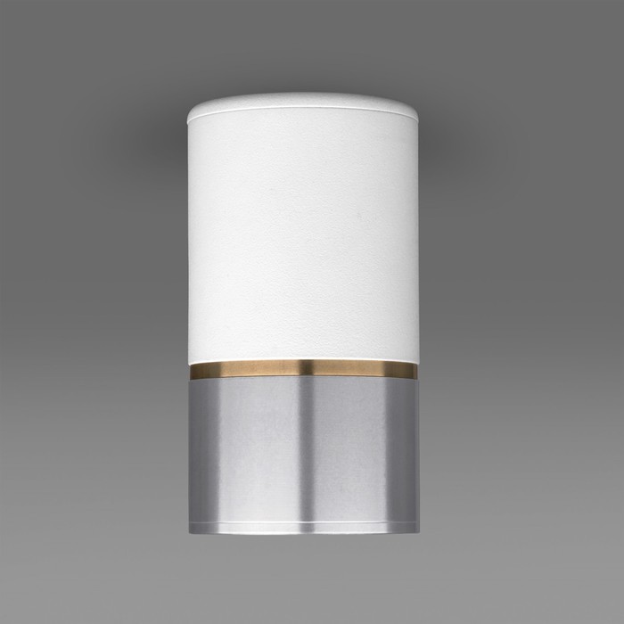 Накладной акцентный светильник Elektrostandard, DLN106/DLN107, 60х60х110 мм, GU10, цвет белый, серебряный