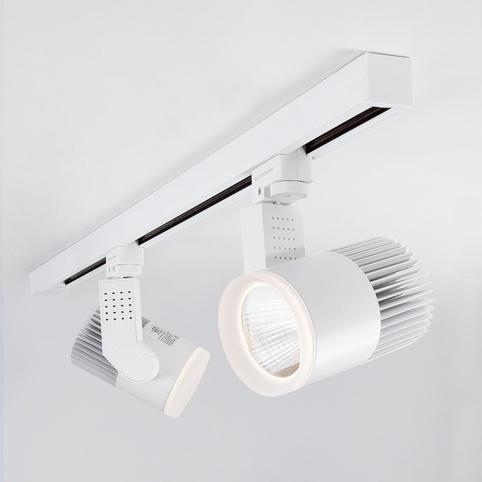 

Трековый светодиодный светильник для трёхфазного шинопровода Elektrostandard, Accord, 135х85х85 мм, 30Вт, LED, 2400Лм, 4200К, цвет белый