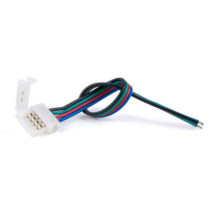 Коннектор для светодиодной ленты RGB 10 см, 10 шт коннектор для rgb светодиодной ленты 4pin 10 мм
