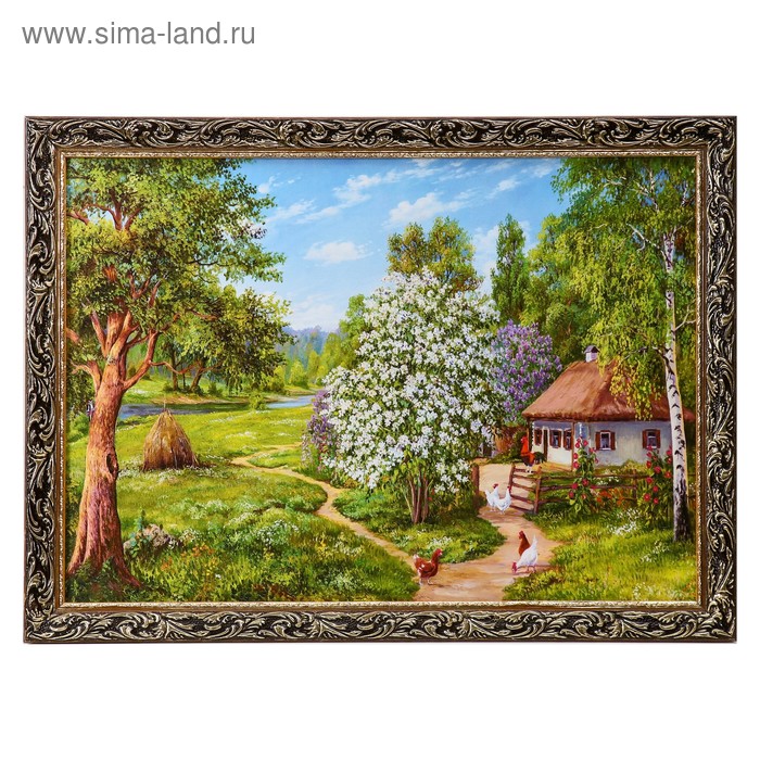 

Картина "Дом среди деревьев" 57х77см