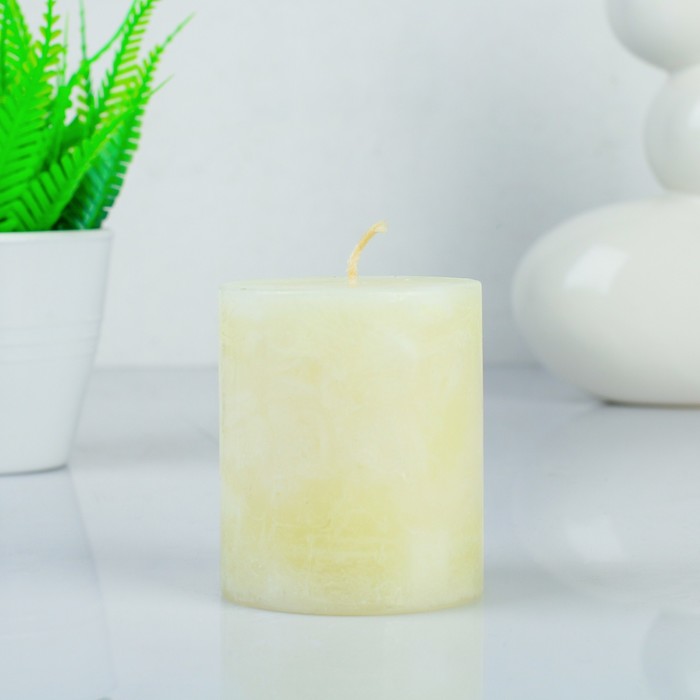 Свеча восковая "Кусочки льда", аромат жасмин