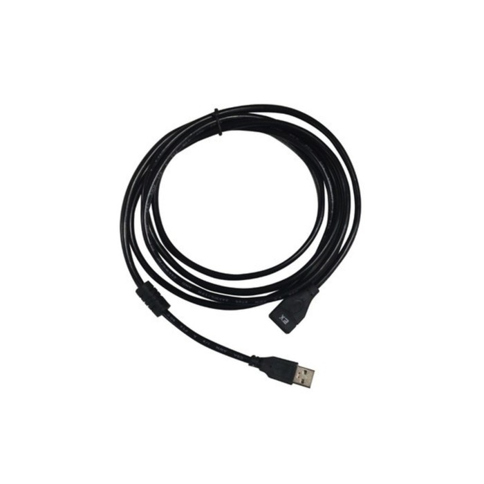 цена Кабель-удлинитель Exployd EX-K-1400, USB2.0, A(m)-A(f), 2 м, черный