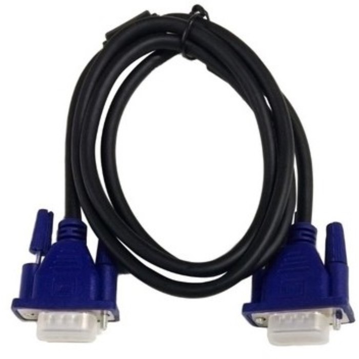 Адаптер Exployd EX-K-1367, VGA(m) - VGA(f), кабель 1 м, черный кабель vga ningbo cab016 5 vga hd15 m vga hd15 m 5м