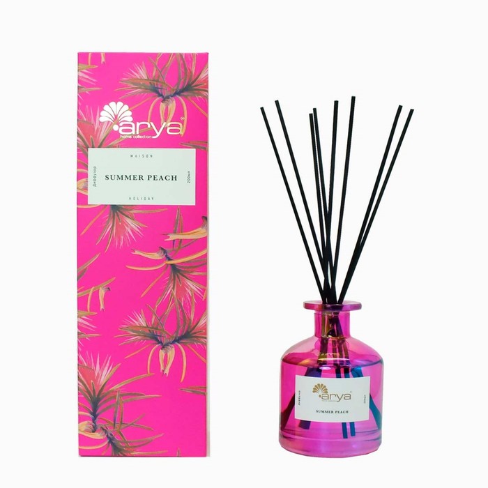 

Диффузор ароматический Arya Summer Peach, с палочками, 200 мл