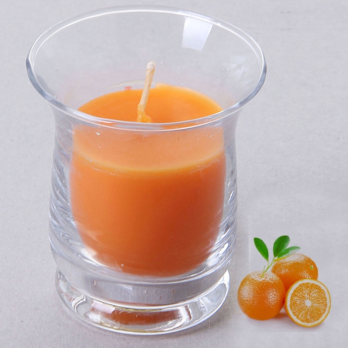 Свеча восковая "Романтика", аромат апельсин