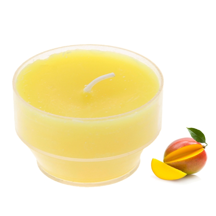 Свеча восковая плавающая "Тропический остров", аромат манго