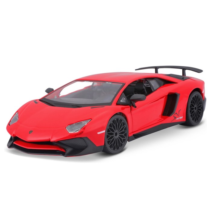 цена Машинка Bburago Lamborghini Aventador Lp 750-4 Sv, Die-Cast, 1:24, цвет красный