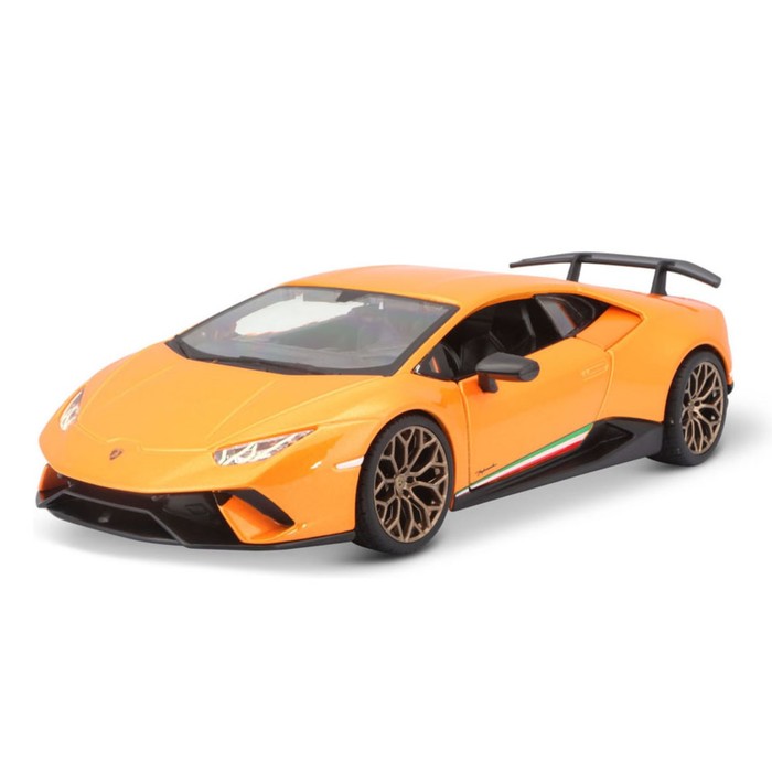 цена Машинка Bburago Lamborghini Huracan Performante, Die-Cast, 1:24, цвет оранжевый