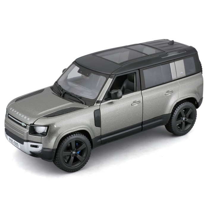 Машинка Bburago Land Rover Defender 110 2022, Die-Cast, 1:24, цвет серый машинка welly 1 24 land rover defender