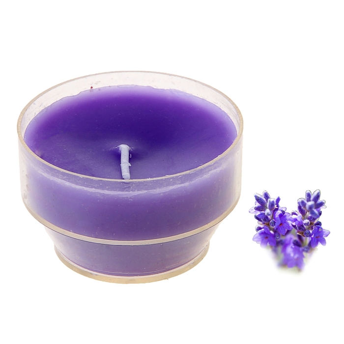 Свеча восковая плавающая "Тропический остров", аромат лаванда