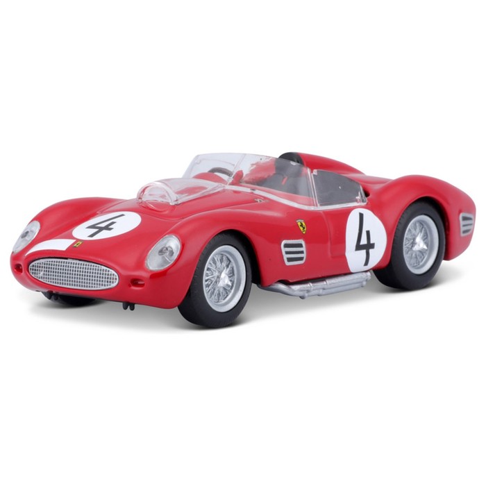 Машинка гоночная Bburago Ferrari 250 Testa Rossa 1959, Die-Cast, 1:43, цвет красный bburago 1 43 scale ferrari 250 testa rossa alloy luxury vehicle diecast pull back cars model toy collection gift