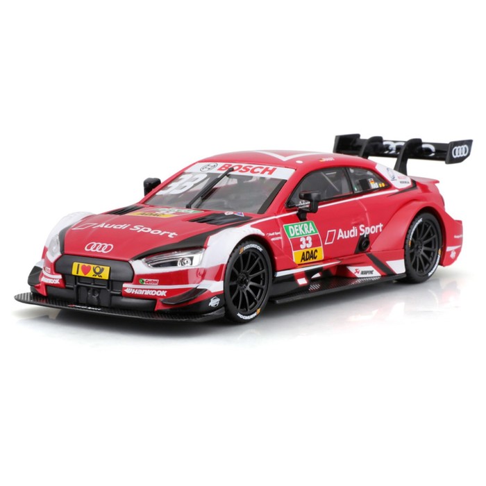Машинка гоночная Bburago Audi Sport Rs 5 Dtm 2018, Die-Cast, 1:32, цвет красный