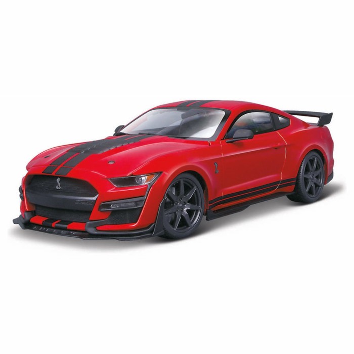 Машинка Bburago Mustang Shelby Gt500 2020, Die-Cast, 1:32, цвет красный maisto 1 24 2020 mustang shelby gt500 orange static die cast vehicles collectible model car toys gift collection