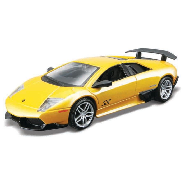 

Машинка Bburago Murciélago Lp 670-4 Sv, Die-Cast, 1:32, цвет жёлтый