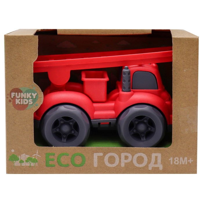 Машинка Funky Toys «Пожарная служба», с лестницей, 10 см