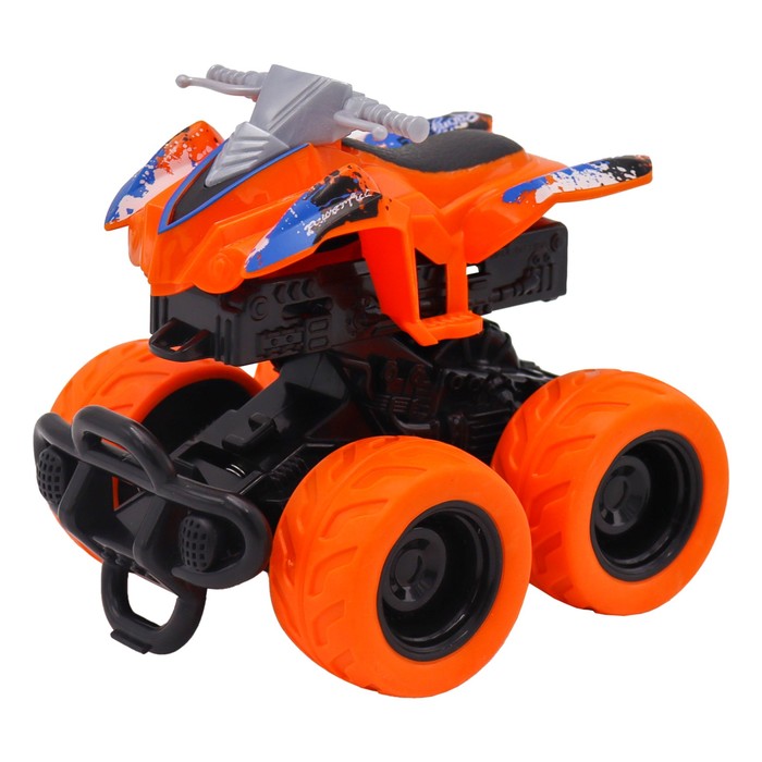 Машинка фрикционная Funky Toys «Квадроцикл», с краш-эффектом, 4х4, цвет оранжевый квадроцикл funky toys ft61063 1 24 12 см оранжевый